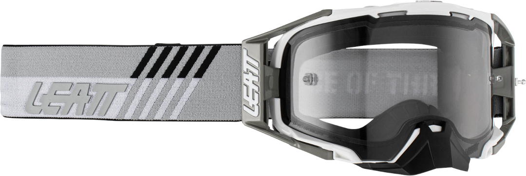 Leatt Velocity 6.5 Stealth Light Motocross Goggles, grey, grey, Size One Size