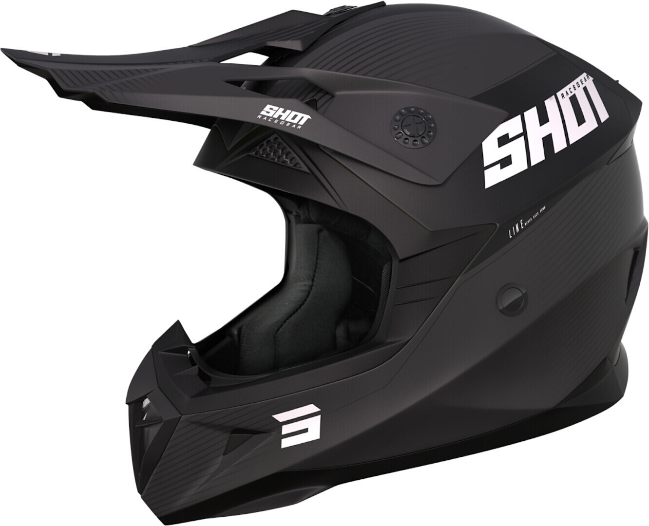 Shot Pulse Line Motocross Helmet, black-grey, Size XS, black-grey, Size XS