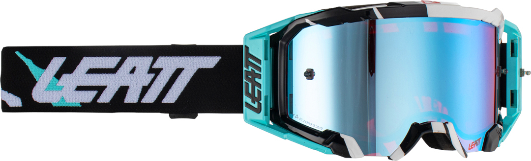 Leatt Velocity 5.5 Iriz Tiger Motocross Goggles, black-blue, black-blue, Size One Size