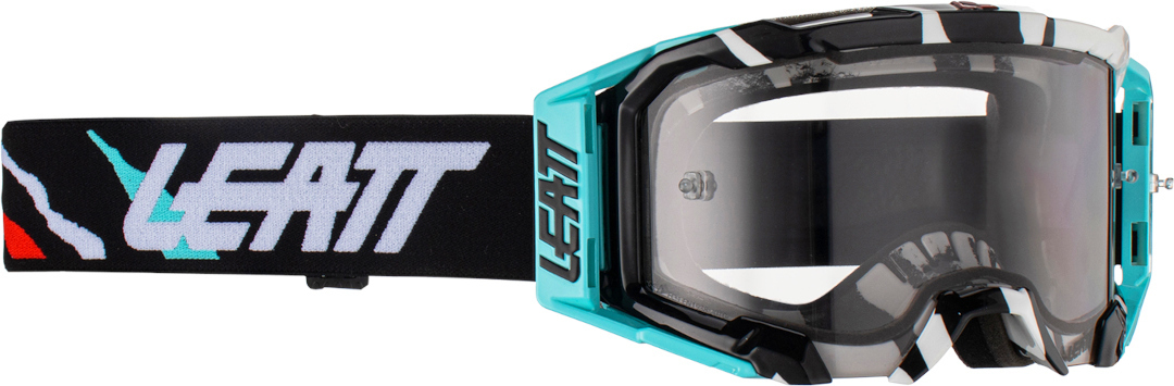 Leatt Velocity 5.5 Acid Tiger Motocross Goggles, clear, clear, Size One Size