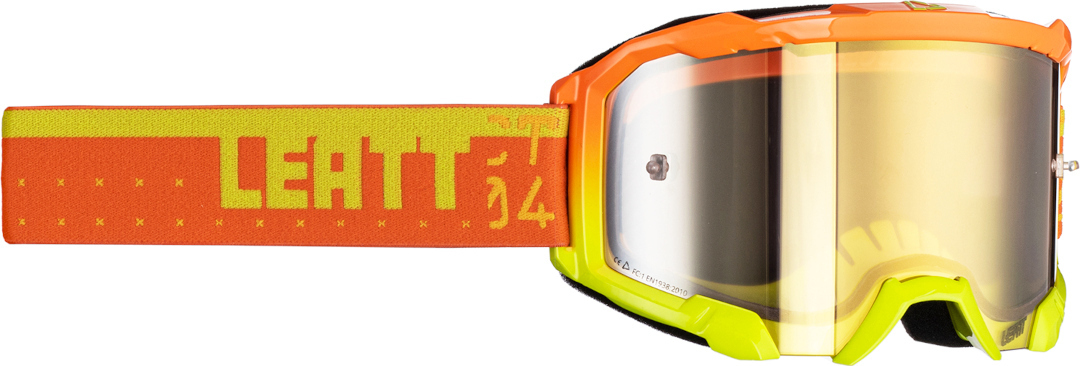 Leatt Velocity 4.5 Iriz CT Motocross Goggles, yellow-orange, yellow-orange, Size One Size