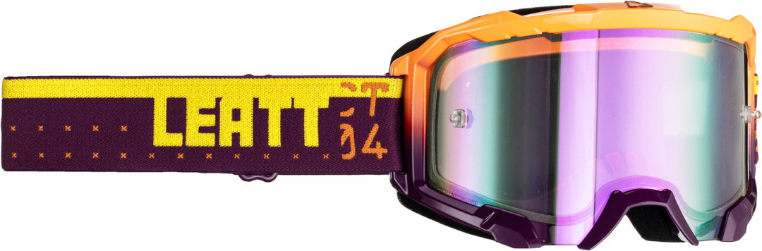 Leatt Velocity 4.5 Iriz CT Motocross Goggles, purple-yellow, purple-yellow, Size One Size