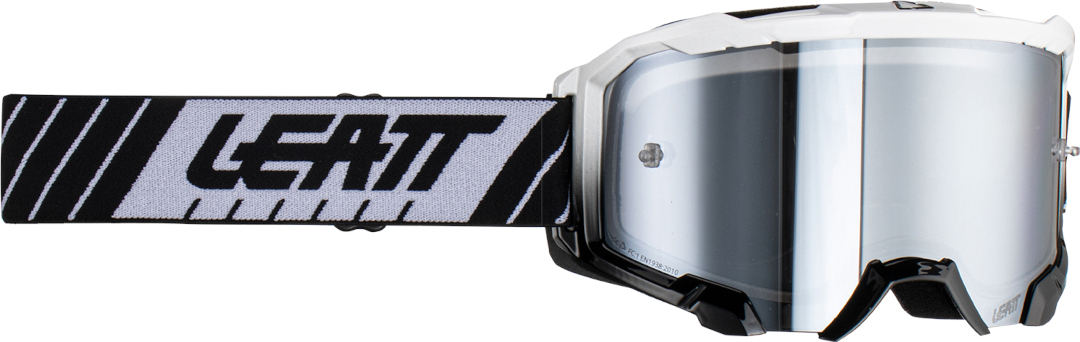 Leatt Velocity 4.5 Iriz Stripes Lunettes de motocross, noir-blanc pour Hommes