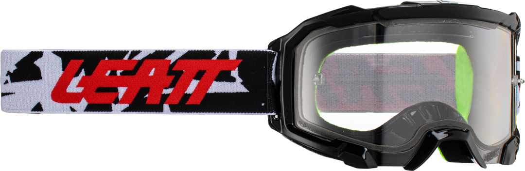 Leatt Velocity 4.5 Zebra Motocross Goggles, black-white, black-white, Size One Size