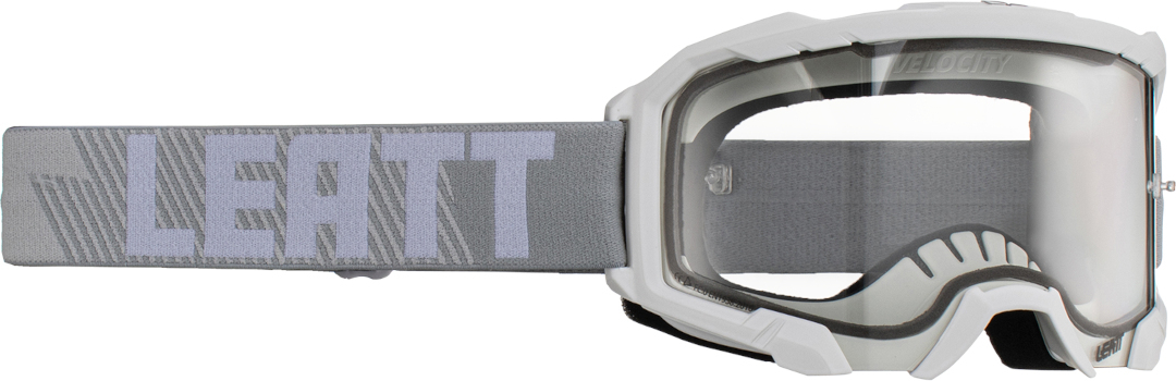 Leatt Velocity 4.5 Bicolor Motocross Goggles, white, white, Size One Size
