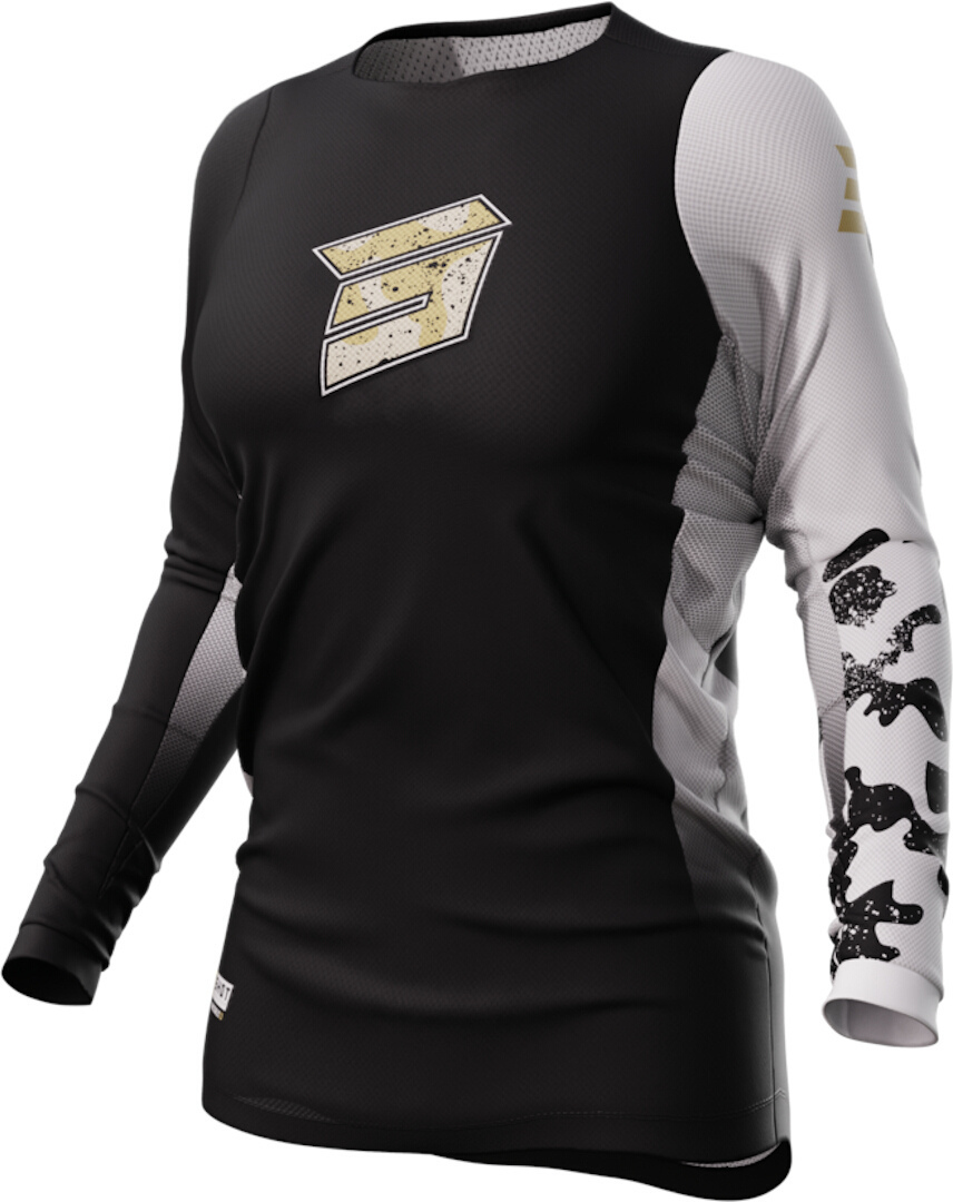 Shot Contact Shelly 2.0 Ladies Motocross Jersey, black-white, Size XS for Women, black-white, Size XS for Women