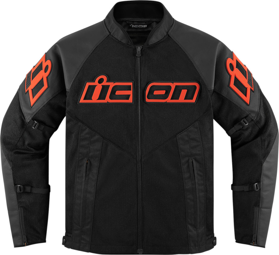 Icon Mesh AF Мотоцикл Кожаная куртка Черный/Красный XXL 