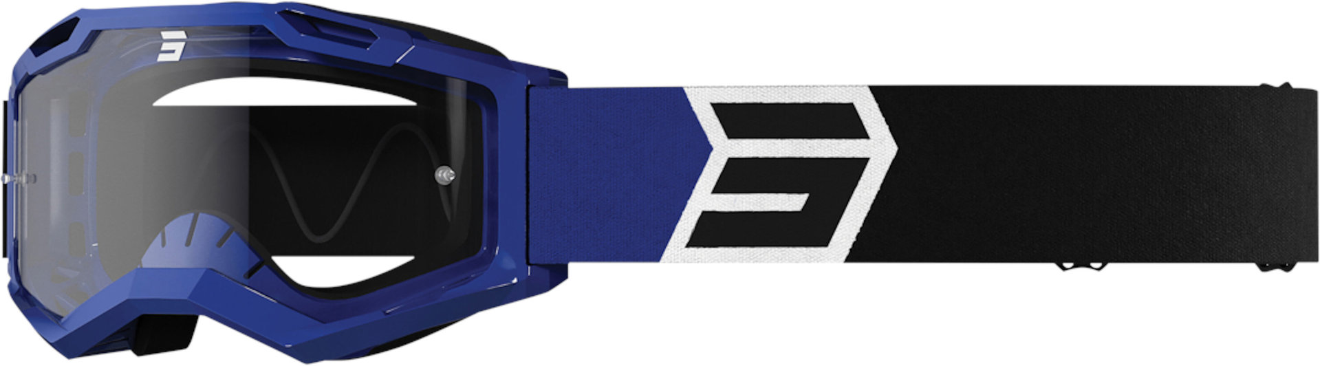 Shot Assault 2.0 Solar Lunettes de motocross, noir-bleu