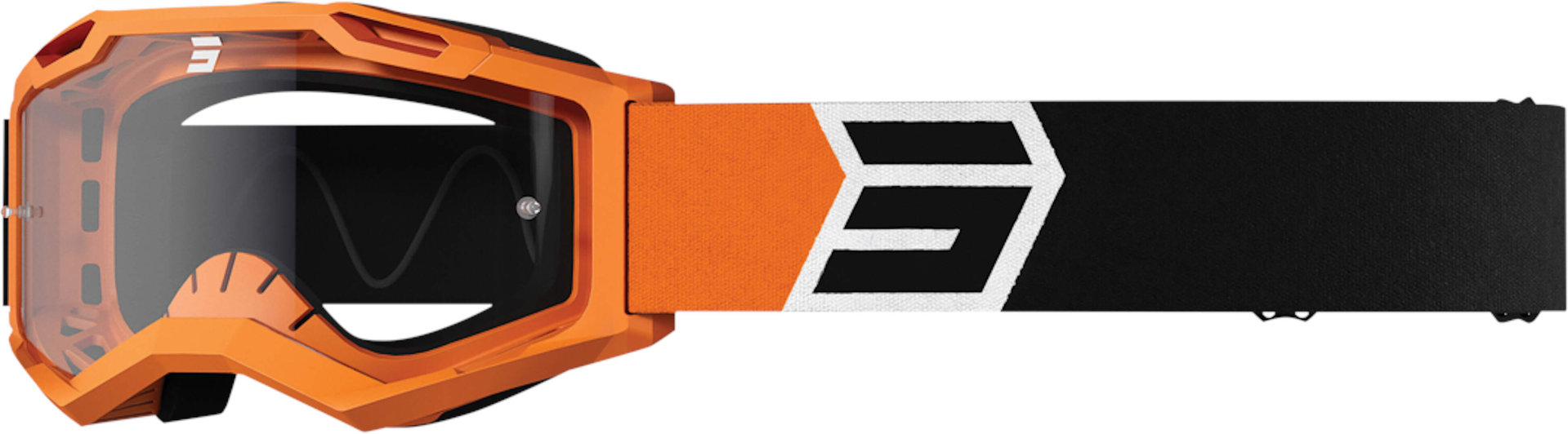 Shot Assault 2.0 Solar Motocross Goggles, black-orange, black-orange, Size One Size