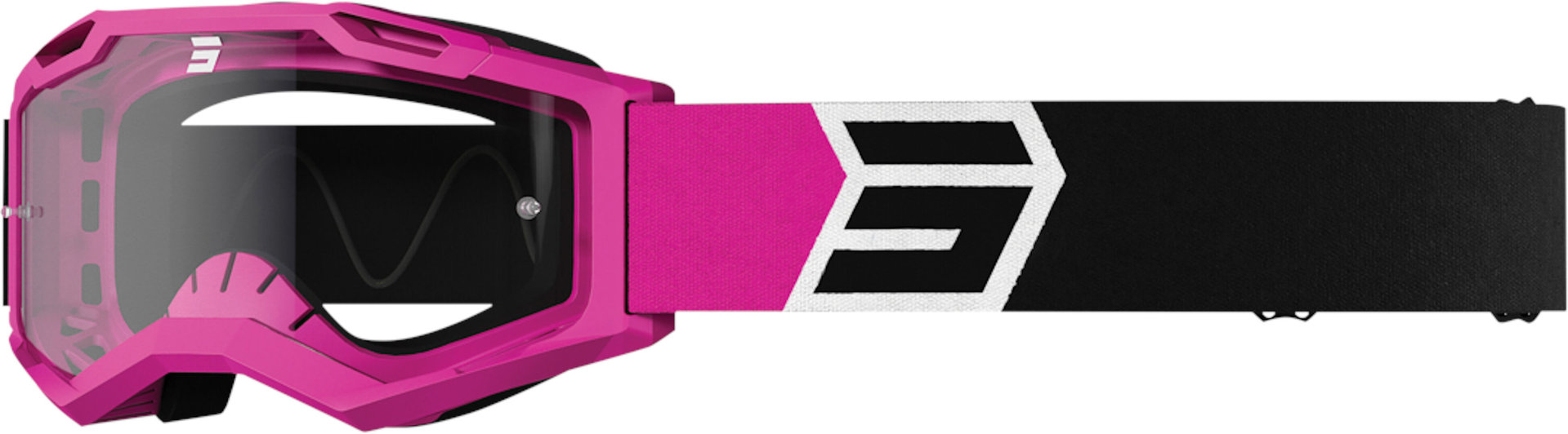 Shot Assault 2.0 Solar Motocross Goggles, black-pink, black-pink, Size One Size