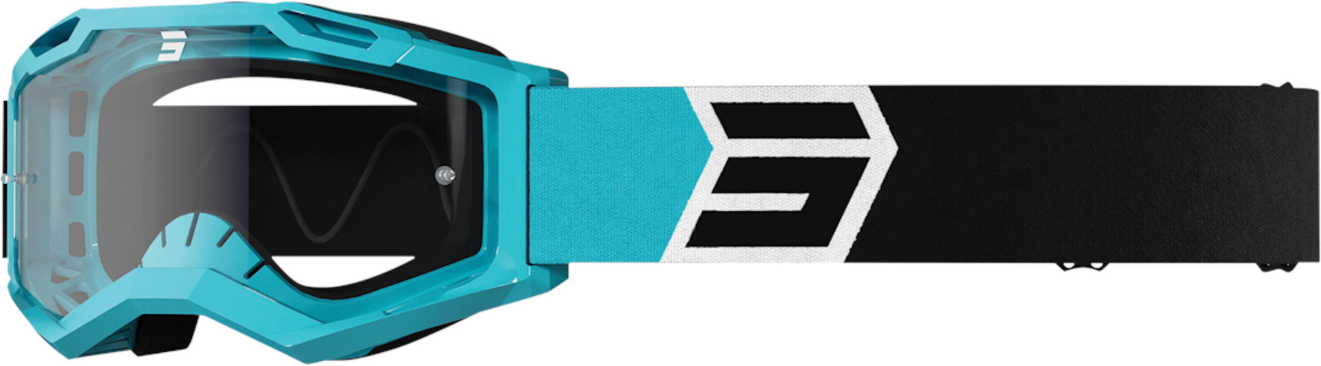 Shot Assault 2.0 Solar Motocross Goggles, turquoise, turquoise, Size One Size