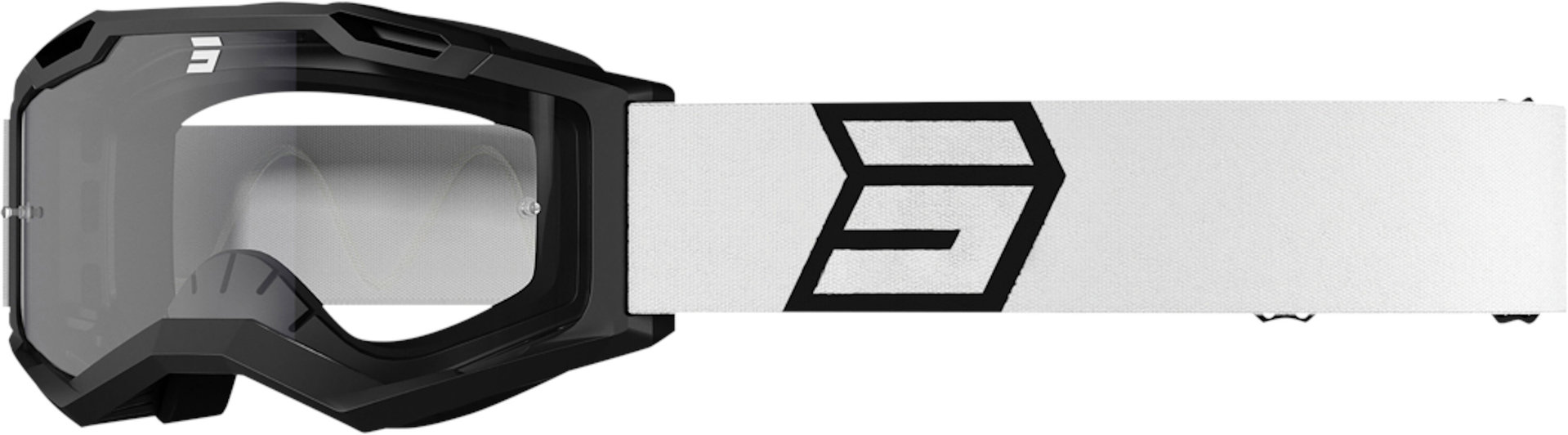Shot Assault 2.0 Solar Lunettes de motocross, noir-blanc