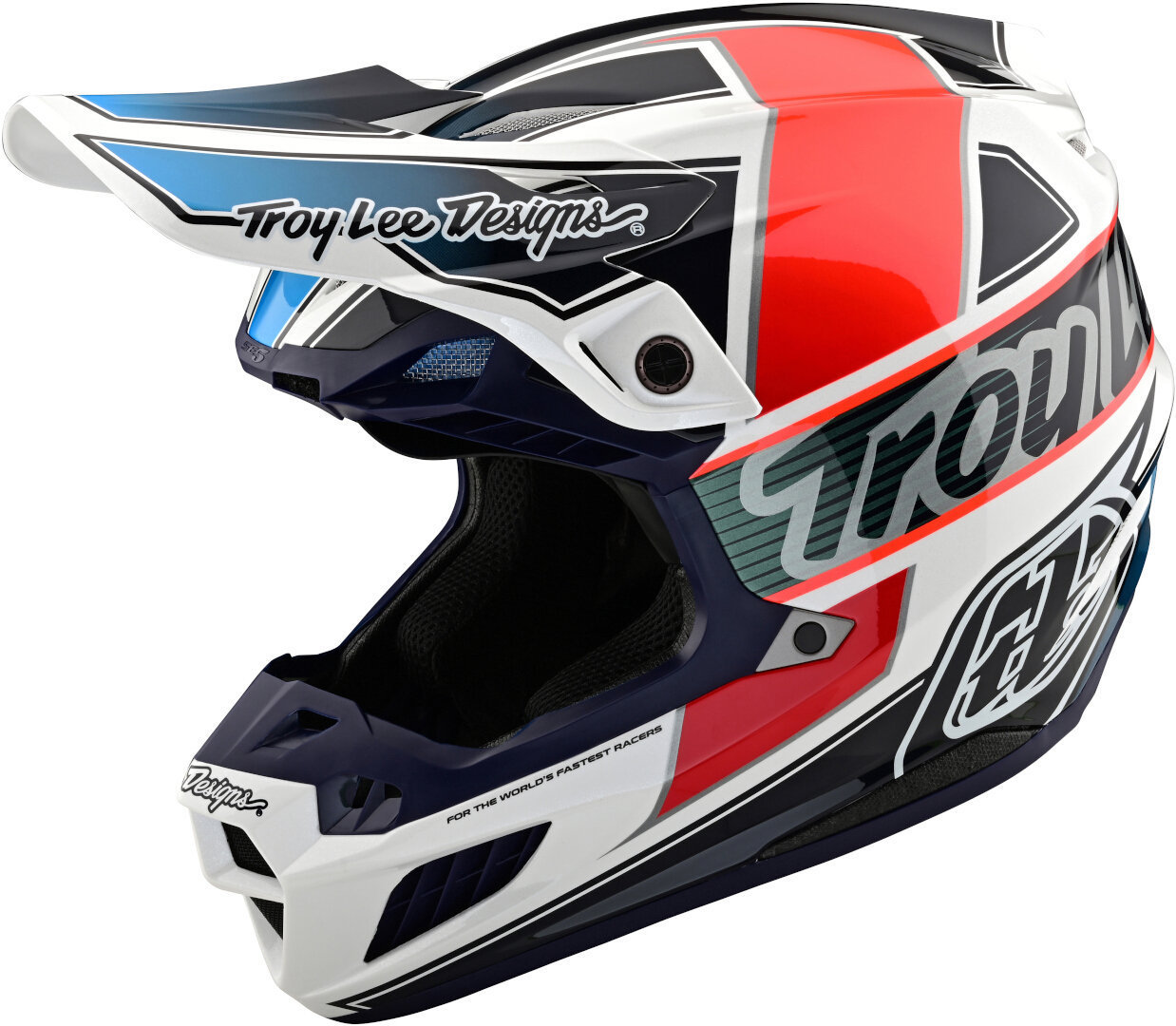 Troy Lee Designs SE5 Team MIPS Motocross Helmet, black-white-red, Size XS, black-white-red, Size XS