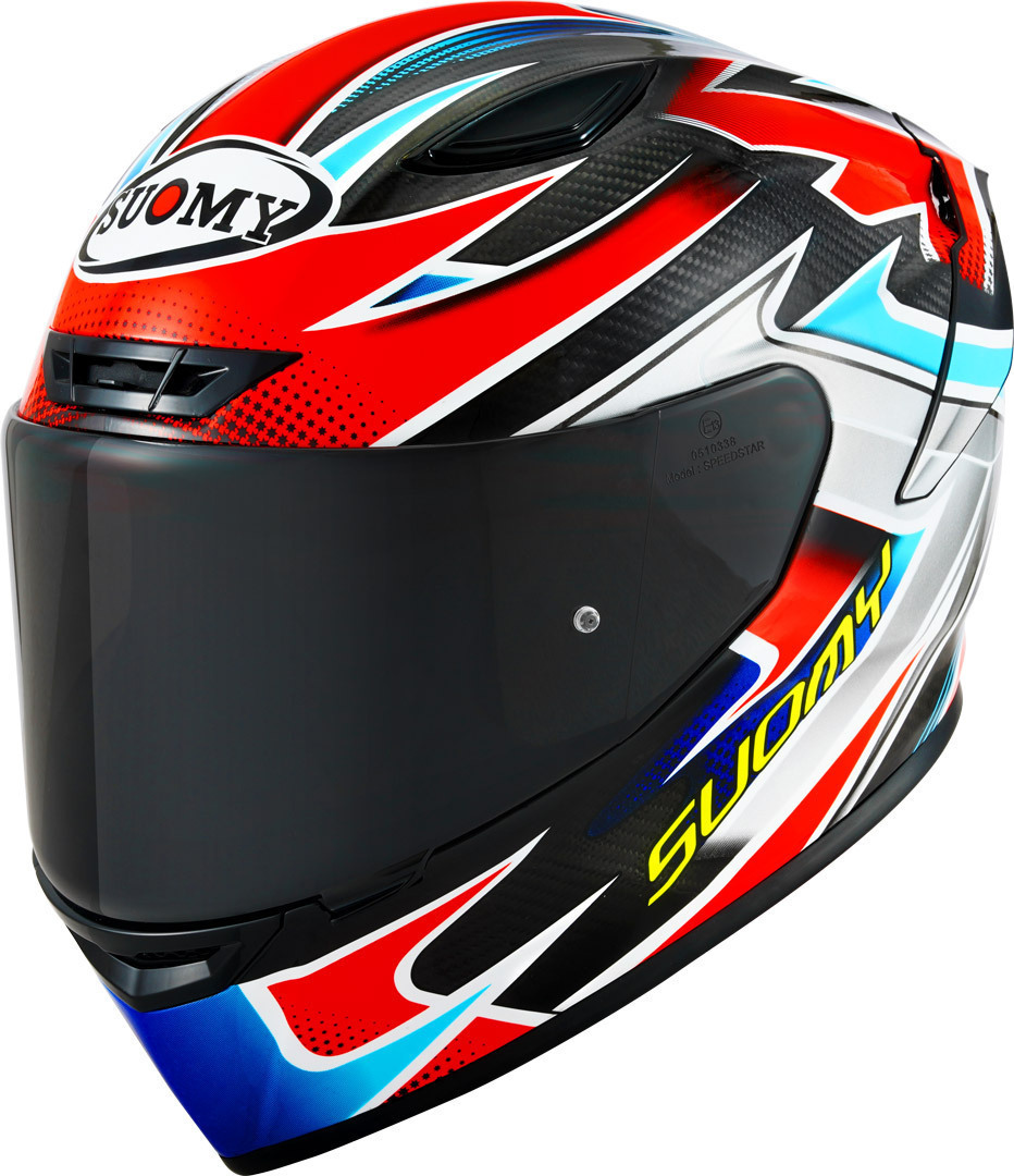 Image of Suomy TX-Pro Flat Out 2023 Casco, nero-bianco-rosso, dimensione L