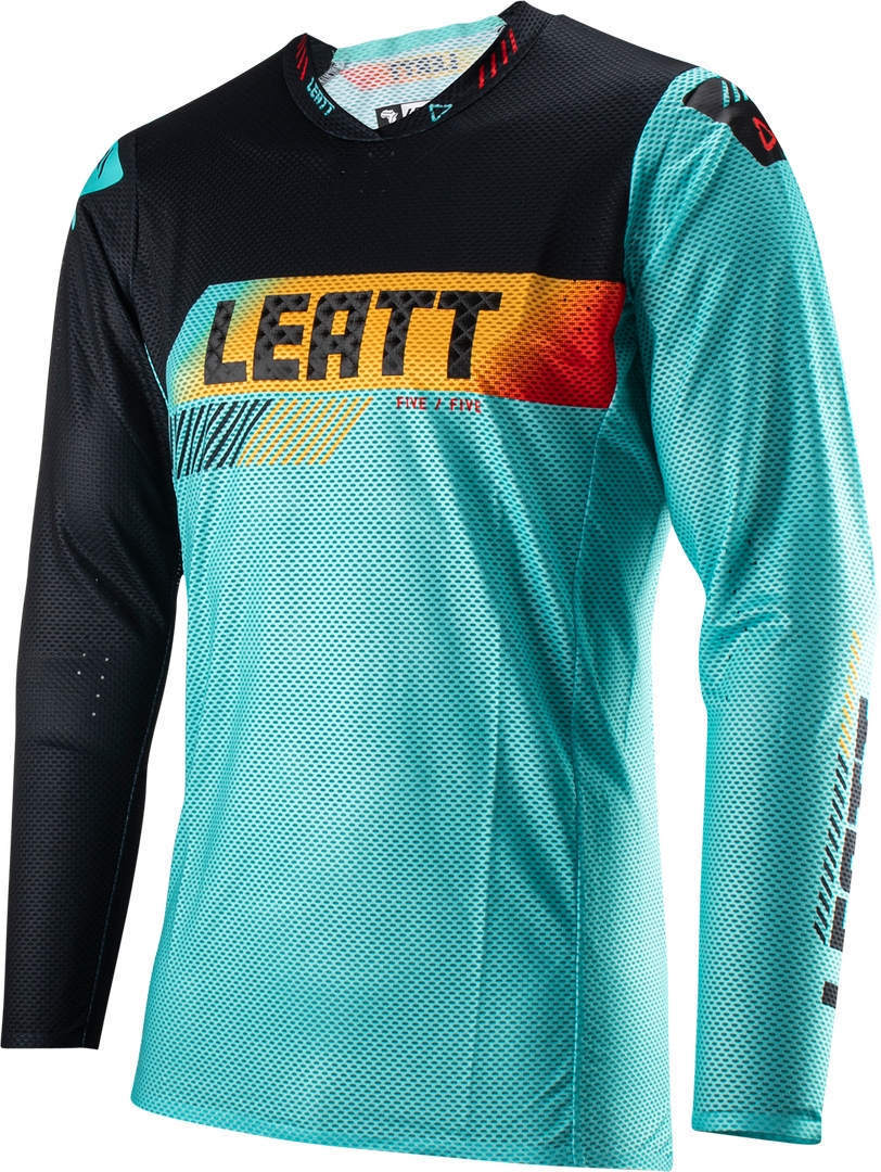 Leatt 5.5 Ultraweld Contrast Motocross tröja, svart-blå, storlek S