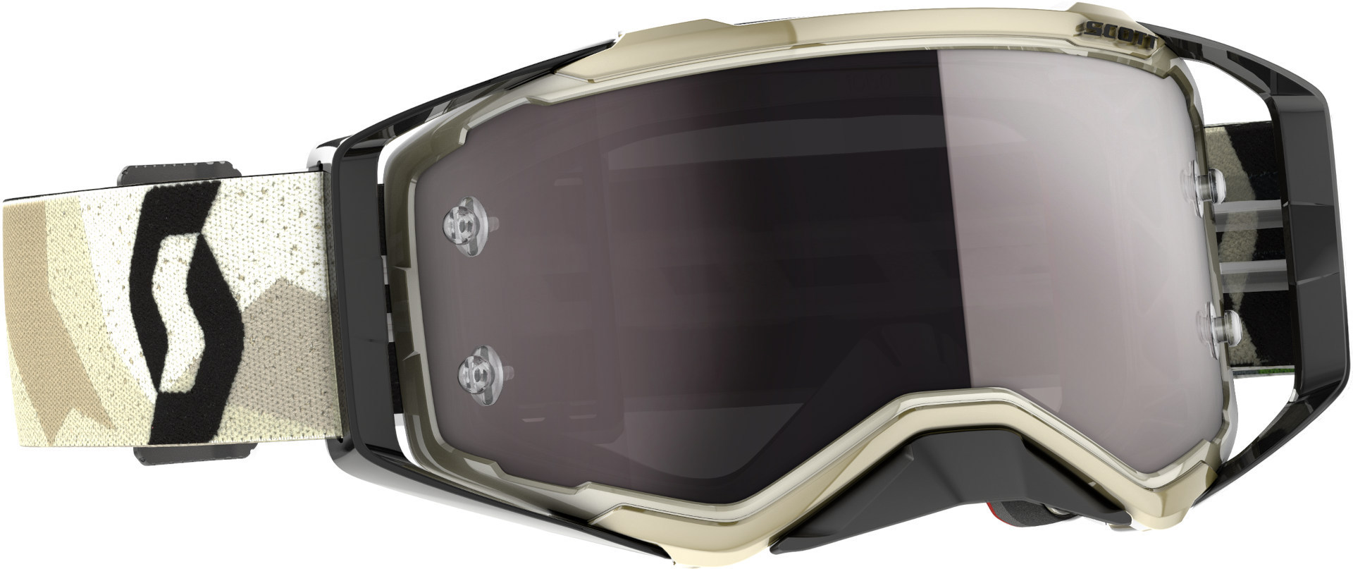 Scott Prospect Chrome Camo Beige Motocross Goggles, black-beige, black-beige, Size One Size