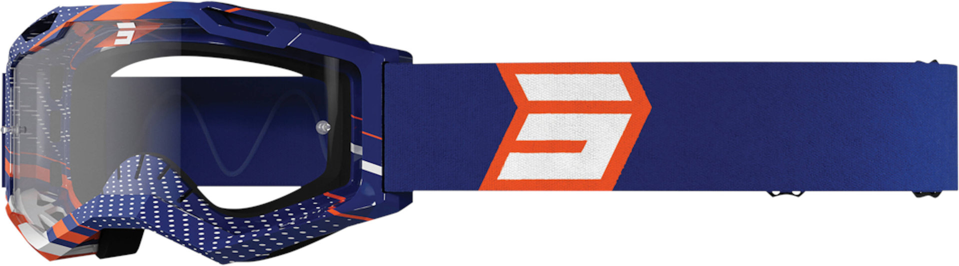 Shot Assault 2.0 Drop Motorcrossbril, blauw-oranje