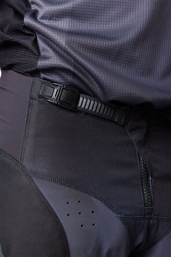 Side view of FOX 180 Leed Motocross Pants, grey, Size 30 for Men