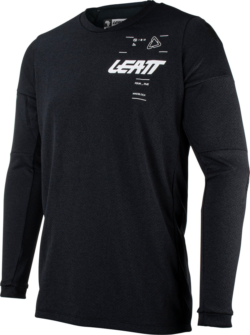 Leatt 4.5 Windblock Motocross Jersey, black, Size S, black, Size S