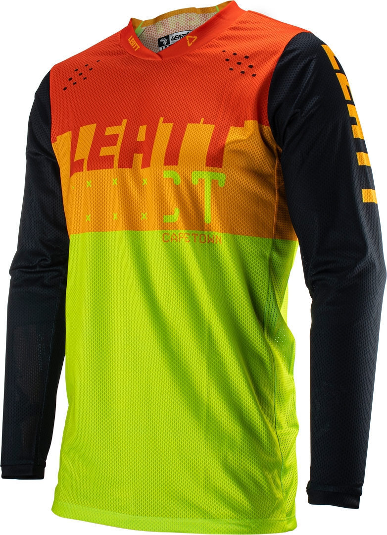 Leatt 4.5 Lite Motocross Jersey, green-orange, Size S, green-orange, Size S