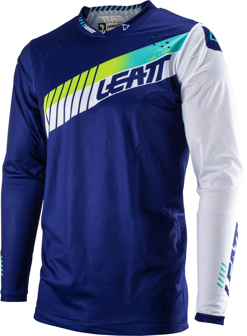 Leatt 4.5 Lite Classic Maillot de motocross, bleu, taille XL pour Hommes