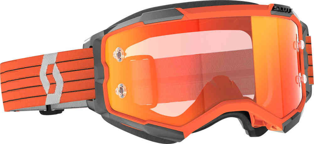 Scott Fury Chrome Оранжевые/серые очки для мотокросса