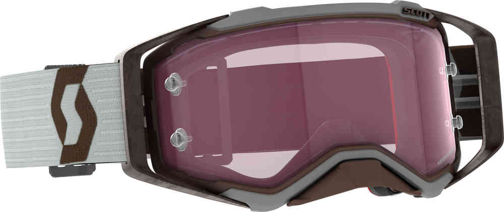 Scott Prospect Amplifier Grau/Braune Motocross Brille