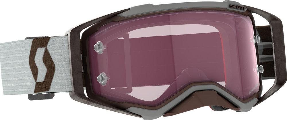 Scott Prospect Amplifier Grau/Braune Motocross Brille