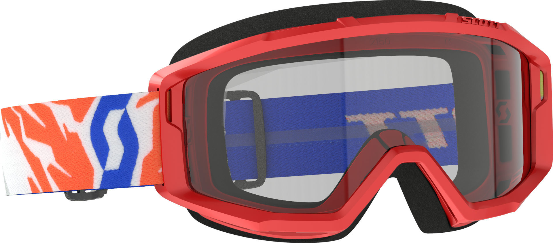 Scott Primal Youth Motocross Goggles, red, red, Size One Size