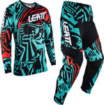 Leatt 3.5 Zebra Motocross Jersey und Hose Set