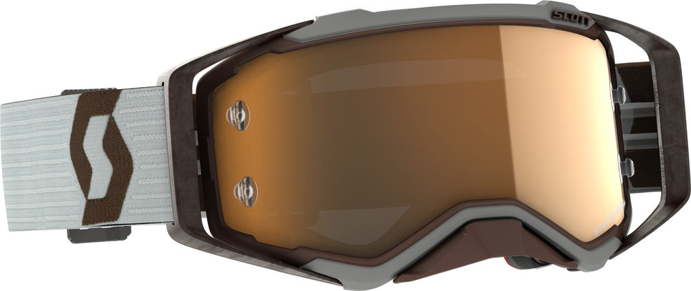 Scott Prospect Amplifier Chrome Lunettes de motocross gris/brun