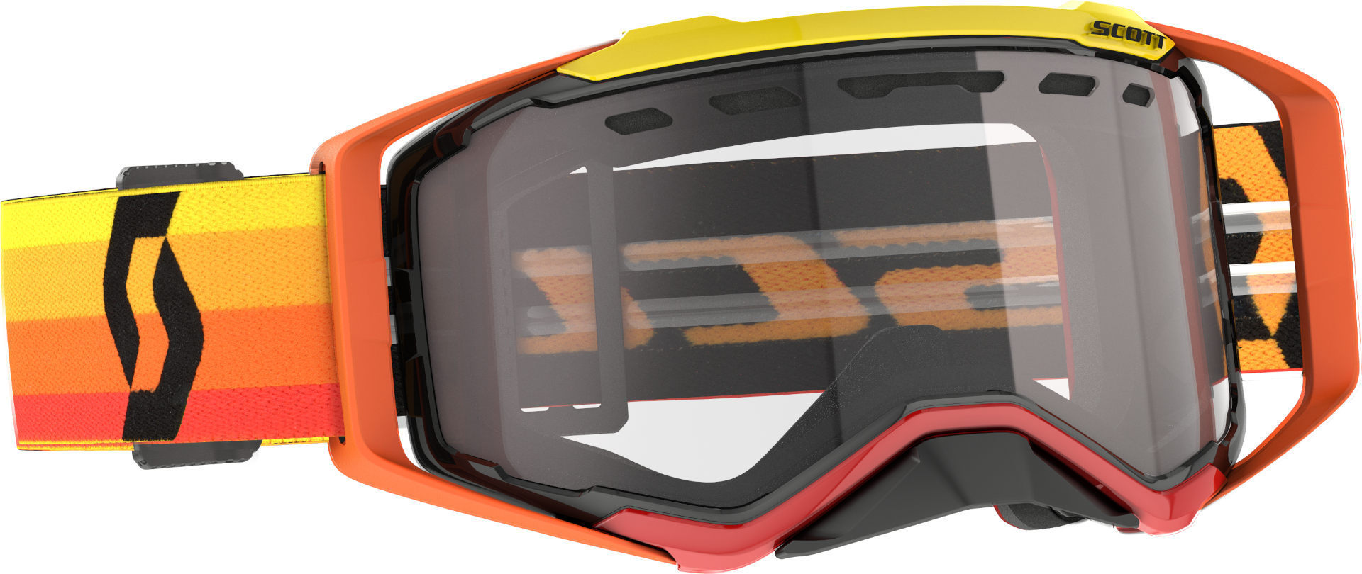 Scott Prospect Enduro Lunettes de motocross orange/jaune, transparent