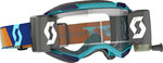 Scott Fury WFS Blauw/Oranje Motorcross bril