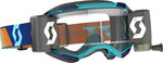 Scott Fury WFS Blau/Orange Motocross Brille