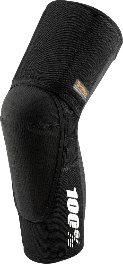 100% Teratec Plus Bicycle Knee Protectors, black, Size S, black, Size S