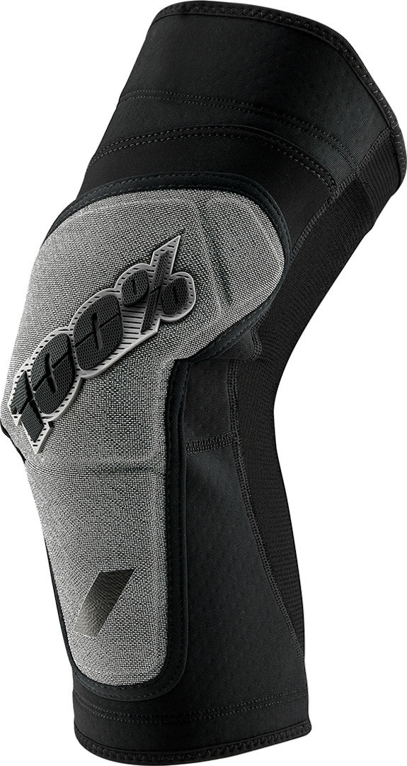 Image of 100% Ridecamp Protezioni per ginocchia per biciclette, nero-grigio, dimensione S