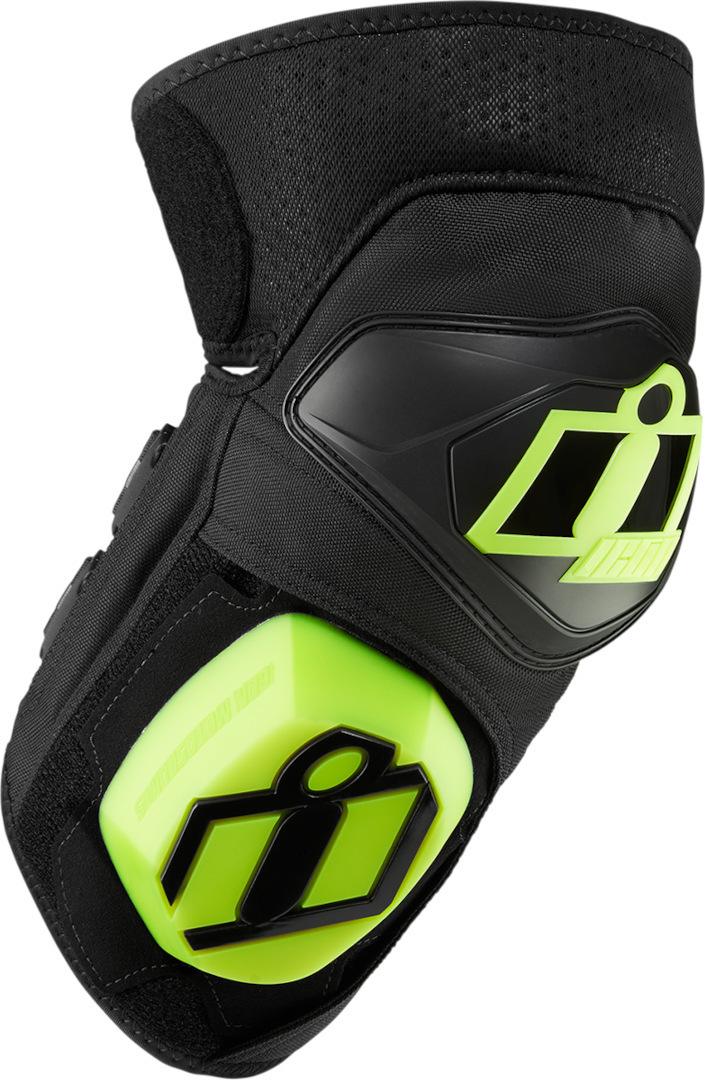 Icon Cloverleaf 2 Knee protectors, black-green, black-green, Size One Size