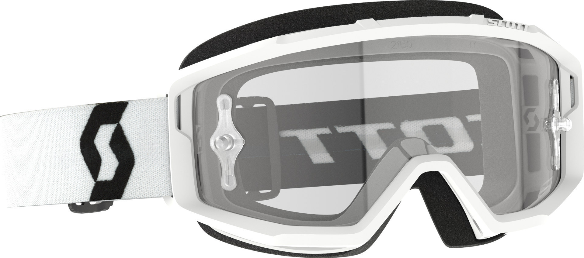 Scott Primal Clear Lunettes de motocross, blanc