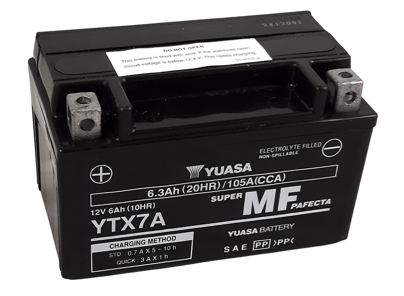 YUASA YTX7A W/C Maintenance Free Battery