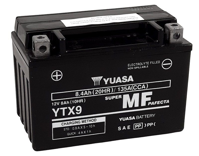 YUASA YUASA underhållsfri YUASA-batterifabrik aktiverad - YTX9 FA Underhållsfritt batteri