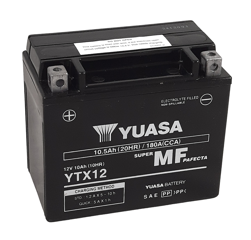 Image of YUASA YuaSA Batteria YUASA W/C Attivata in fabbrica senza manutenzione - YT12B FA Batteria esente da manutenzione