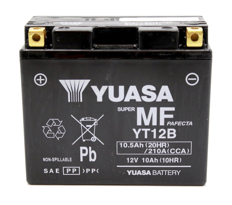 YUASA 汤浅蓄电池 汤浅 W/C 免维护工厂激活 - YT12B FA 免维护电池