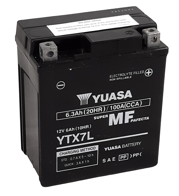 Image of YUASA YUASA Batteria Esente da manutenzione YUASA Battery Factory -YTX7L FA Batteria esente da manutenzione