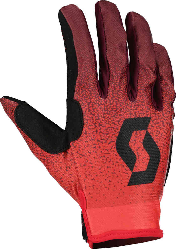 Scott 350 Dirt Evo Red/Black Motocross Gloves