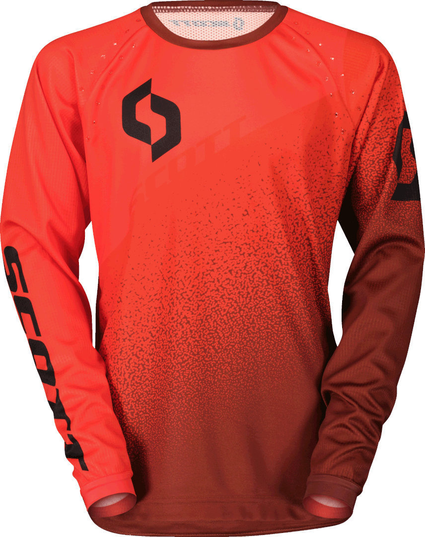 Scott 350 Dirt Evo 2023 Motocross Jersey, black-red, Size S, black-red, Size S