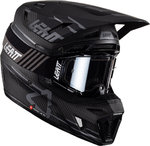 Leatt 9.5 Carbon Stealth Casco de motocross con gafas