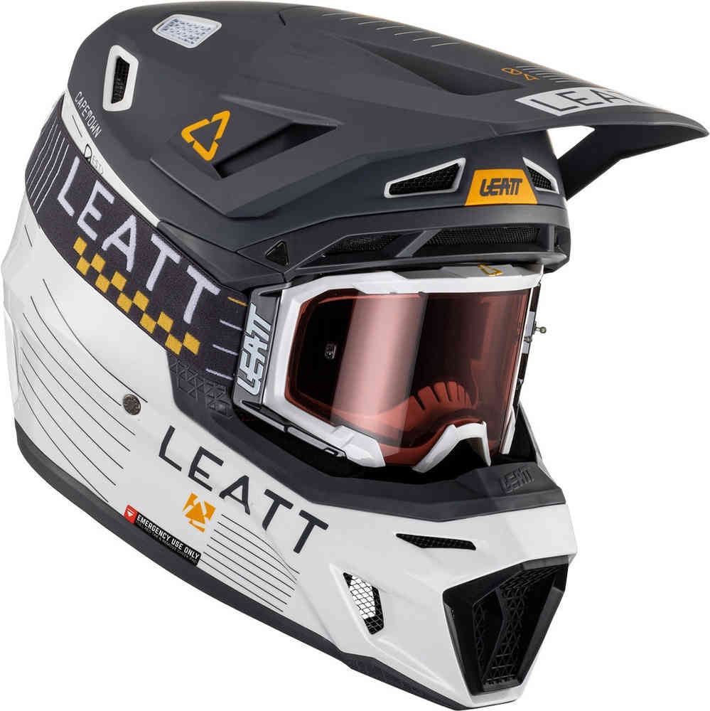 Sサイズ ヘルメット LEATT 22 MOTO 3.5 SG ホワイト 日本専用設計［SG規格］［MFJ公認］オフロード 正規輸入品 WESTWOODMX