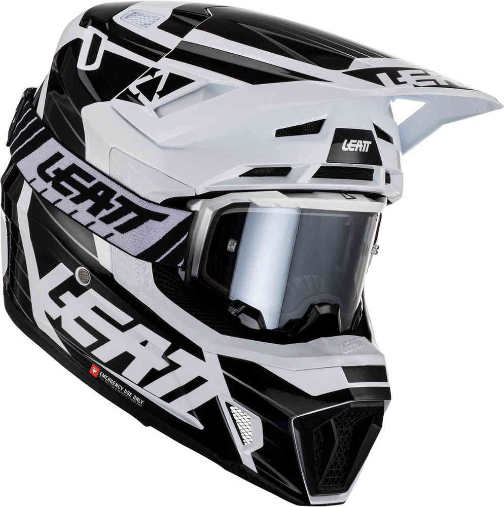 Leatt 7.5 Ghost Casque de motocross avec lunettes