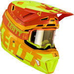 Leatt 7.5 Tricolor Motocross hjelm med beskyttelsesbriller