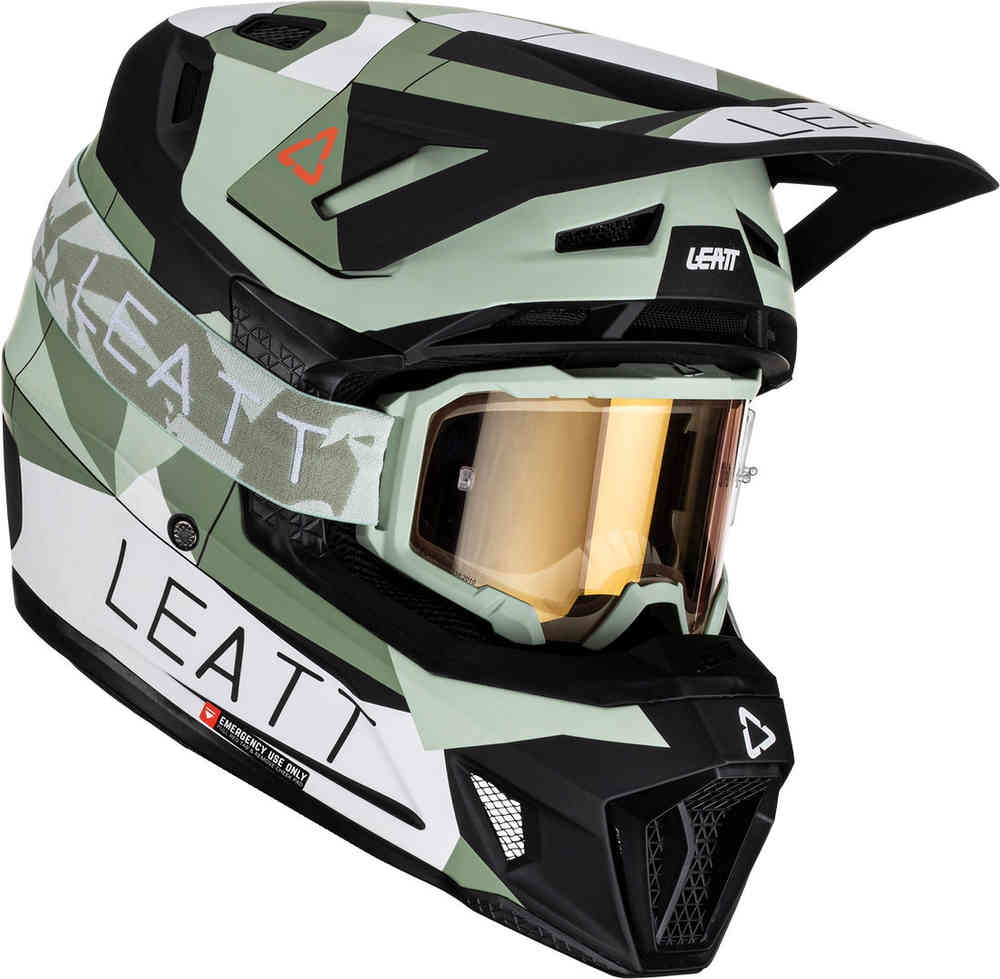 Leatt 7.5 Cactus Motocross Helm mit Brille